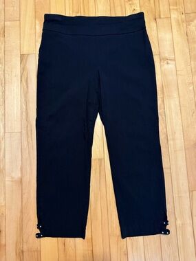 Counterparts Navy Pull-On Knit Pants with Hem Detail Medium
